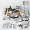 Picture of Stainless Steel Kitchen Cookware Set Combo, Kitchen Cooking Set, 52 Piece Pots and Pans Set for Induction Cooker, Oven and Dishwasher Safe, Easy Cleanup