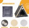 Picture of Folding Dog Teepee Tent for Dogs Portable Pet Cat Teepee Tents for Outside Cats Houses Indoor Puppy House
