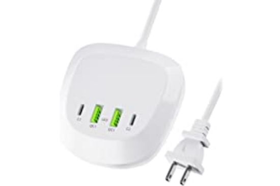Picture of USB C Charging Station,USB Charging Hub Charger with 2 USB-C(20W) Ports &amp; 2 QC3.0 Ports for iPhone 14 Series/13/13 Mini/13pro Max/