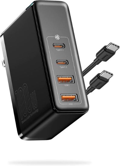 Picture of USB C Charger, 100W Charger 4-Port, 100W Wall Charger Fast Charging Station, GaN II Charging Block, for iPhone 14 Pro/