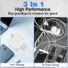 Picture of USB C Charger, 40W 3 Port USB C Charging Station, PD Fast Charger Multiport USB C Charger Block Power Adapter for iPhone 14 1