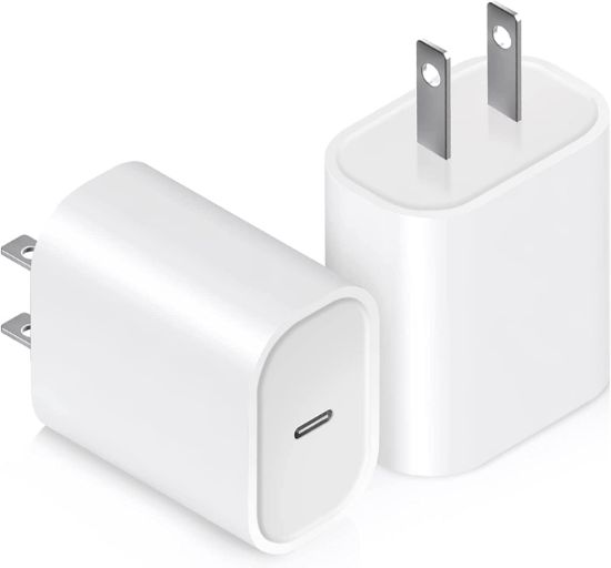 Picture of for iPhone Charger USB-C Power Adapter : 20W 2 Packs USB C Wall Charger, Fast Charging Type C Chargers Block Compatible with