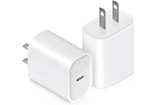 Picture of Power Adapter for iPhone Charger USB-C Power Adapter : 20W 2 Packs USB C Wall Charger, Fast Charging Type C Chargers Block Compatible with