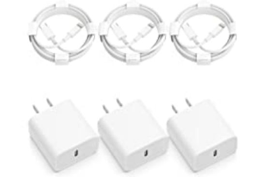 Picture of Fast Charger for iPhone 14 13 12 11,【For Apple MFi Certified】 20W PD USB C Wall Charger 6FT Cable Fasting Charging Adapter Com